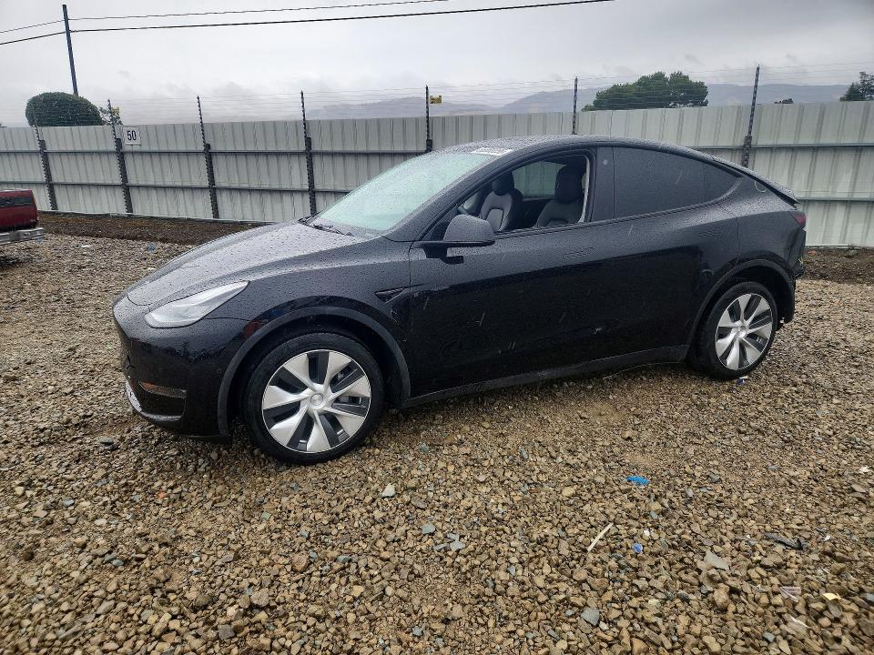 2022 Tesla Model y VIN 7SAYGDEE7NF569336 COPART salvage auction — REAR END, Ca - Salvage Certificate, sold $12,800 on 2026-07-14 (photo 1)