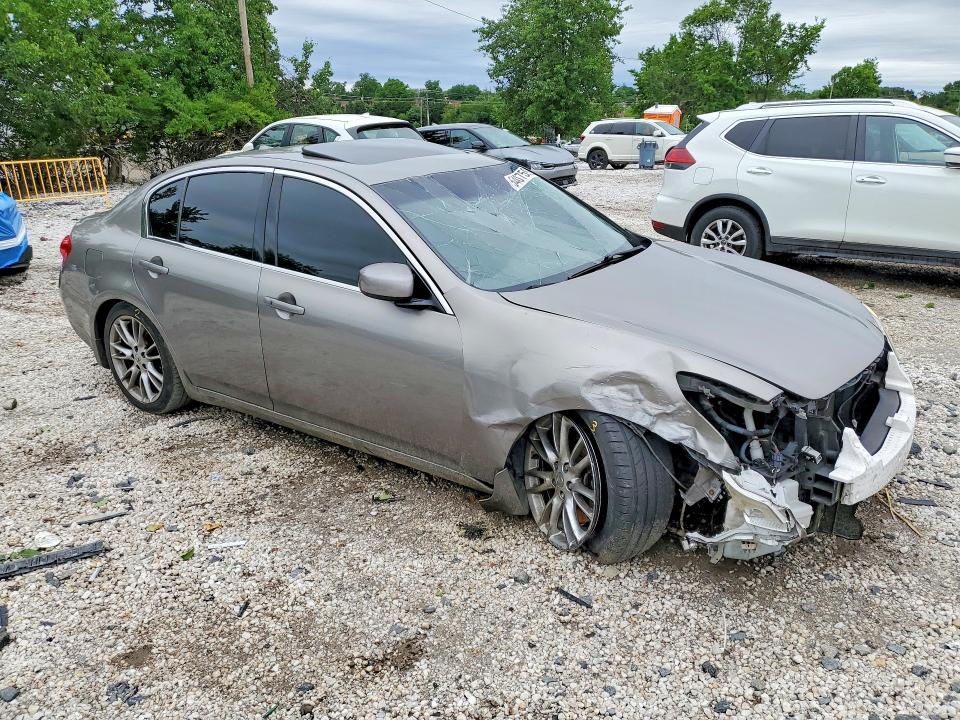 2008 Infiniti G35 VIN JNKBV61E28M202171 COPART salvage auction — FRONT END, Md - Cert Of Salvage > 75% Damage, sold $400 on 2026-07-07 (photo 4)