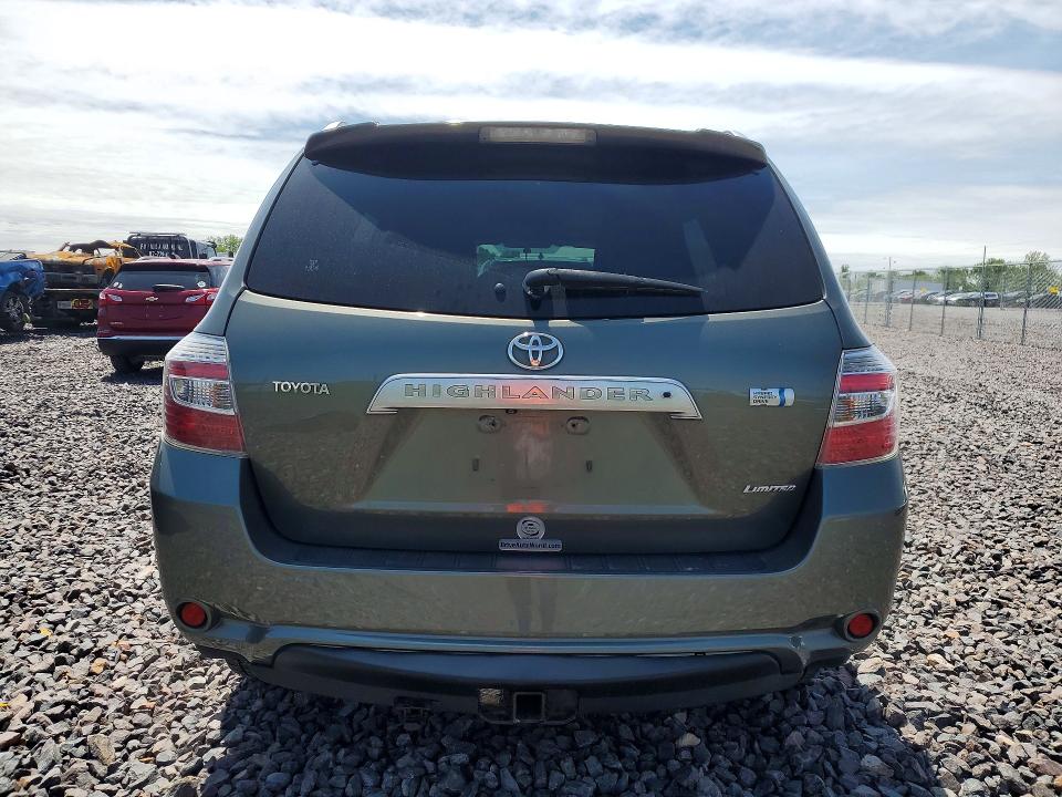 2009 Toyota Highlander VIN JTEEW44AX92030408 COPART salvage auction — FRONT END, In - Cert Of Title-Salvage Title, sold $325 on 2026-07-21 (photo 6)