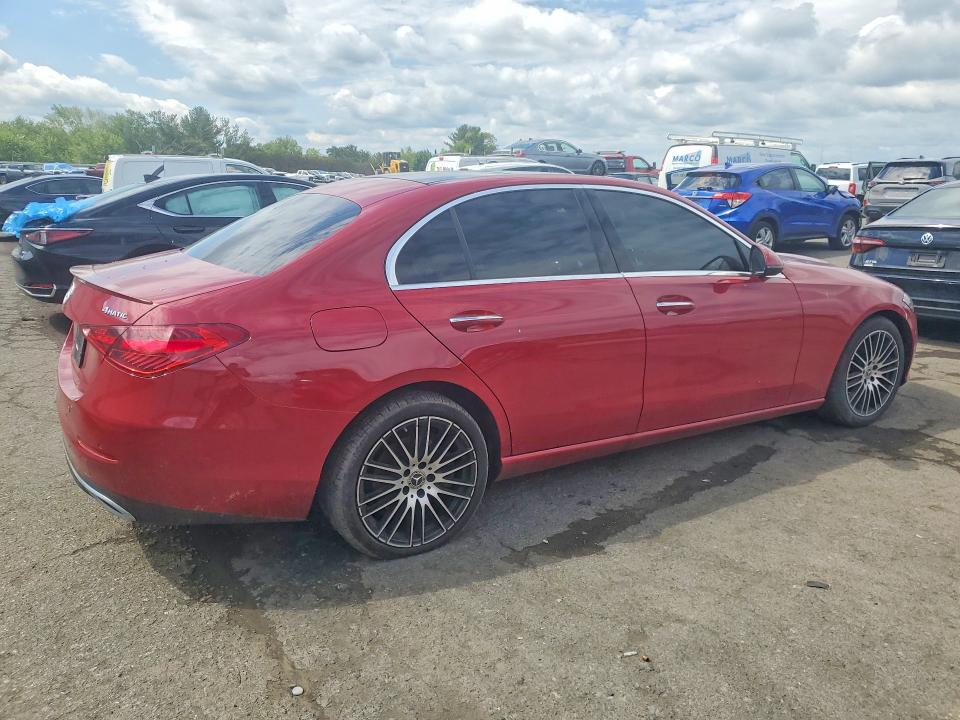 2024 Mercedes-benz C class VIN W1KAF4HB7RR217530 COPART salvage auction — FRONT END, PA - CERTIFICATE OF SALVAGE, sold $18,500 on 2026-07-17 (photo 3)