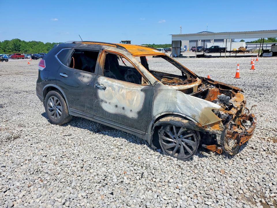2016 Nissan Rogue VIN KNMAT2MT7GP716987 COPART salvage auction — BURN, TN - NON-REPAIRABLE CERTIFICATE, sold $30 on 2026-07-16 (photo 4)