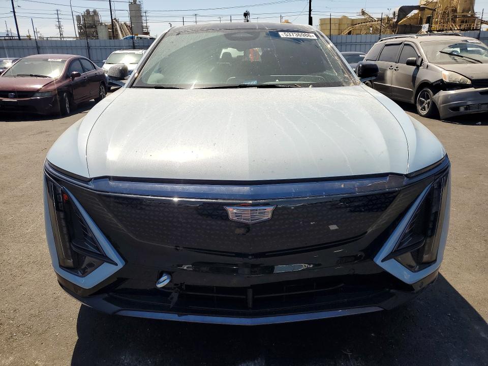 2025 Cadillac Lyriq VIN 1GYKPURL6SZ301910 COPART salvage auction — REAR END, Ca - Salvage Certificate, sold $14,100 on 2026-07-06 (photo 5)