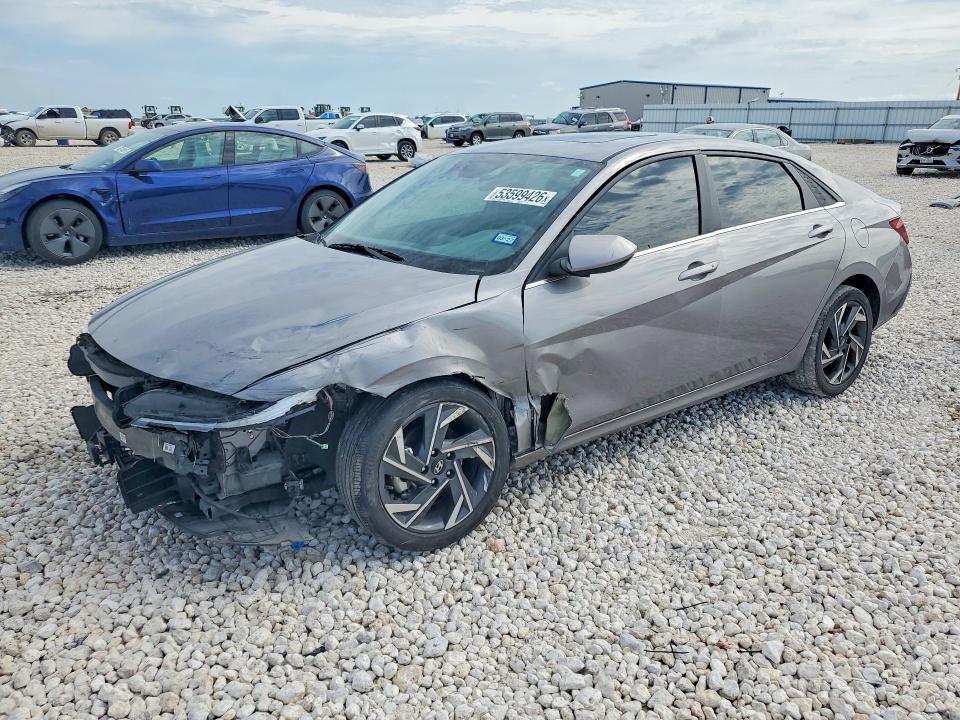 2024 Hyundai Elantra VIN KMHLS4DGXRU681971 COPART salvage auction — FRONT END, Tx - Salvage Vehicle Title, sold $4,400 on 2026-07-30 (photo 1)