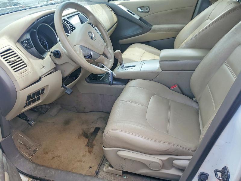 2012 Nissan Murano VIN JN8AZ1MU0CW113689 COPART salvage auction — ROOF, MS - CERT OF TITLE-SALVAGED, sold $250 on 2026-07-10 (photo 7)
