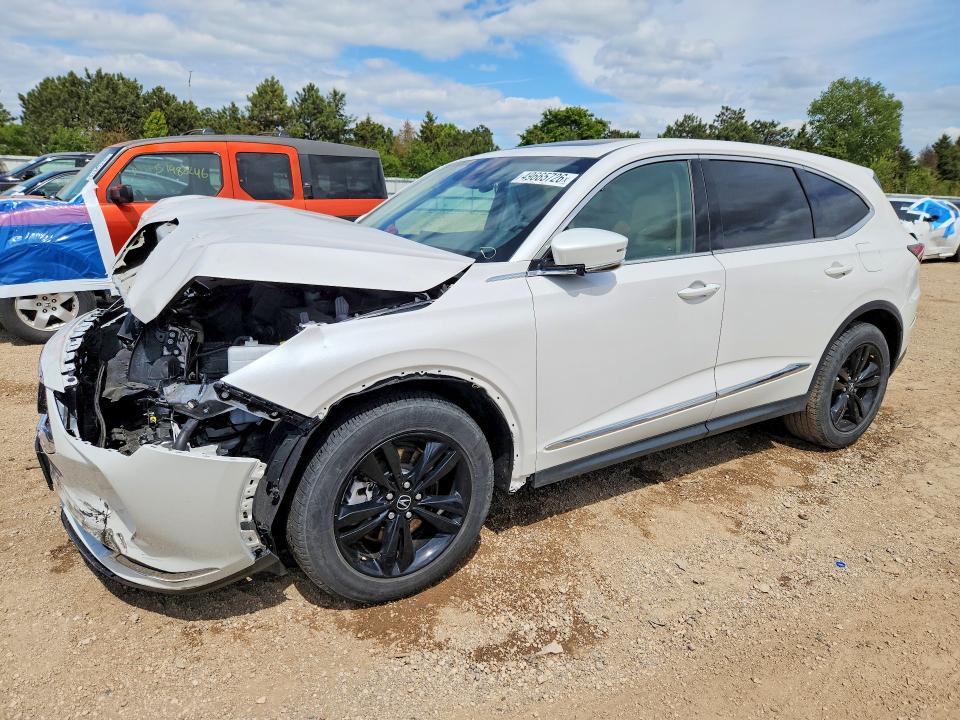 2024 Acura VIN 5J8YE1H37RL001426 COPART salvage auction — FRONT END, Il - Salvage Certificate, sold $8,500 on 2026-07-02 (photo 1)