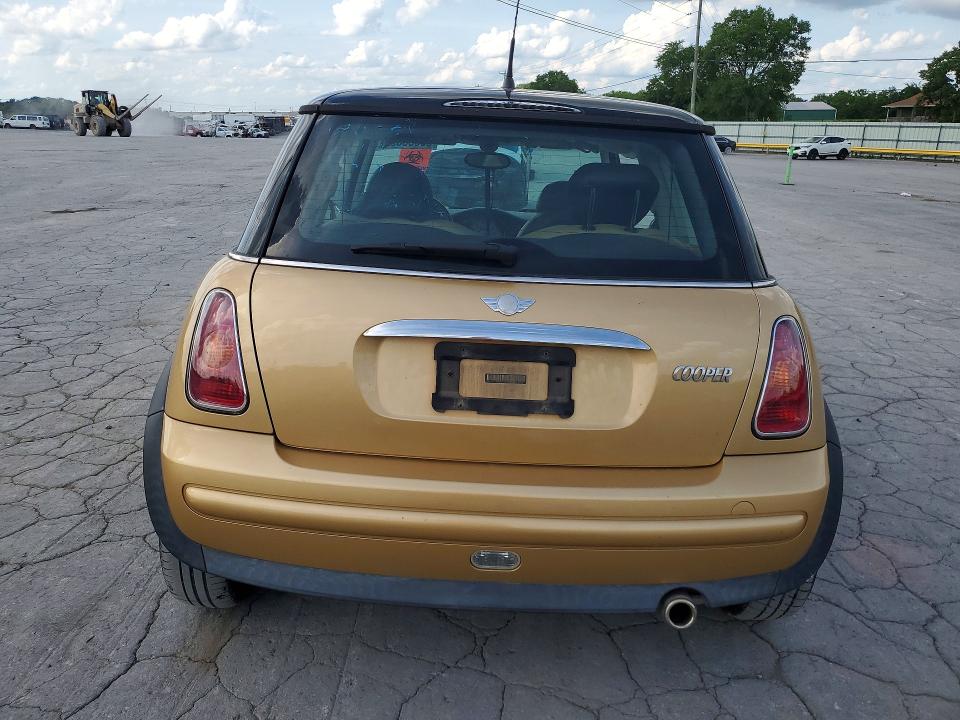 2003 Mini Cooper VIN WMWRC33433TJ51459 COPART salvage auction — FRONT END, Tn - Salvage Certificate, sold $250 on 2026-07-08 (photo 6)