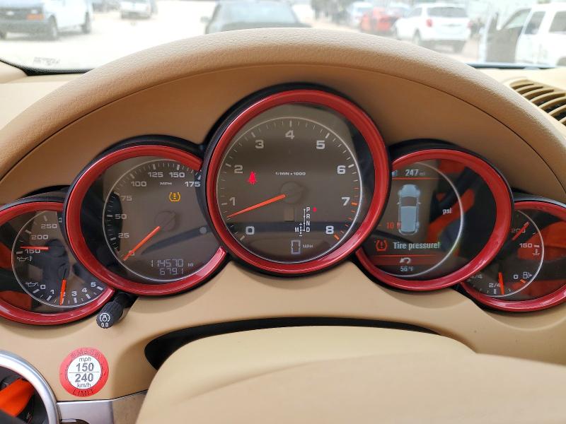 2012 Porsche Cayenne VIN WP1AA2A27CLA10538 COPART salvage auction — UNDERCARRIAGE, Ok - Cert Of Title-Salvage, sold $3,750 on 2026-07-16 (photo 9)