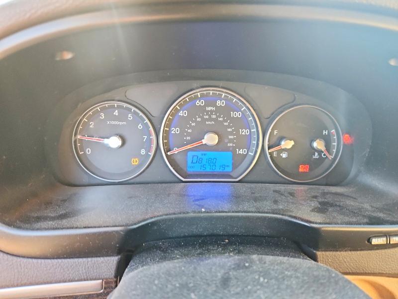 2012 Hyundai Santa fe VIN 5XYZG3AB3CG156732 COPART salvage auction — MECHANICAL, Id - Salvage Certificate Of Title, sold $1,150 on 2026-07-06 (photo 9)
