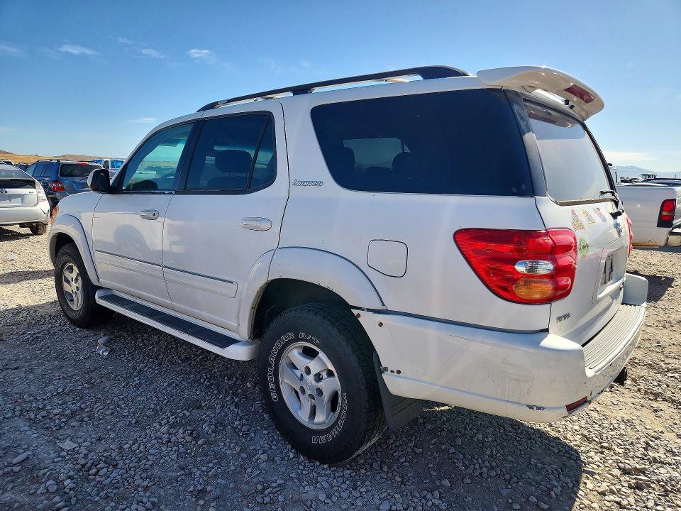 2001 Toyota Sequoia VIN 5TDBT48A71S038098 COPART salvage auction — MECHANICAL, Ut - Certificate Of Title, sold $350 on 2026-07-14 (photo 2)