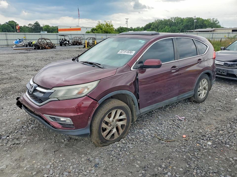 2016 Honda Cr-v VIN 2HKRM3H57GH528807 COPART salvage auction — FRONT END, Al - Cert Of Title-Parts Only Salvg, sold $3,200 on 2026-07-09 (photo 1)