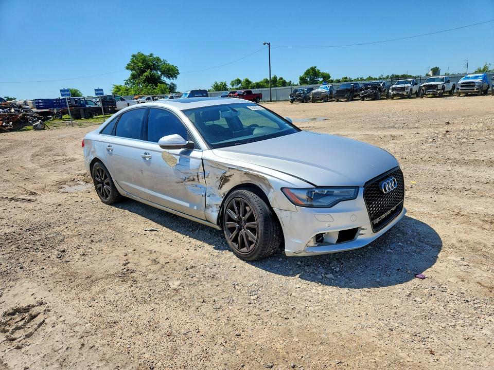 2013 Audi A6 VIN WAUGFAFC3DN005607 COPART salvage auction — SIDE, TX - SALVAGE VEHICLE TITLE, sold $800 on 2026-07-29 (photo 4)