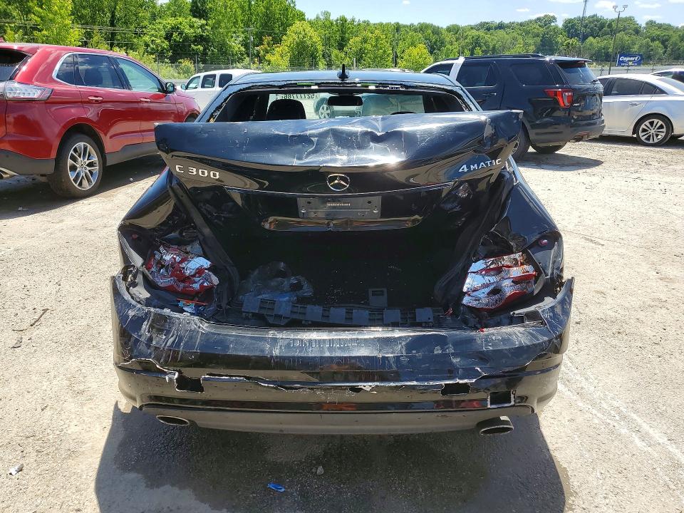 2010 Mercedes-benz C class VIN WDDGF8BB7AF446595 COPART salvage auction — REAR END, Ky - Bill Of Sale/Part Only/No Titl, sold $675 on 2026-07-06 (photo 6)