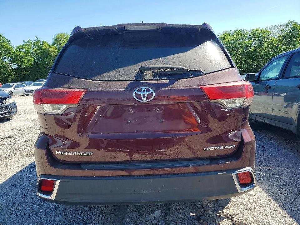2018 Toyota Highlander VIN 5TDDZRFH9JS894765 COPART salvage auction — FRONT END, Ky - Certificate Of Title (P), sold $15,500 on 2026-07-13 (photo 6)