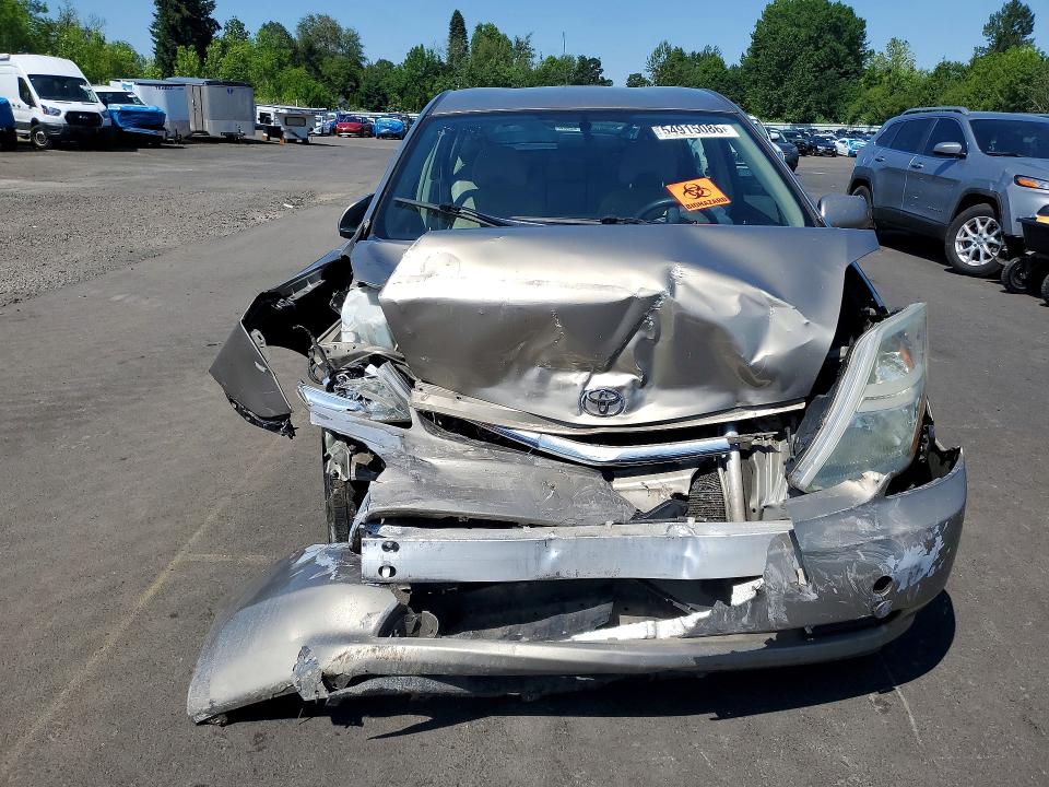 2006 Toyota Prius VIN JTDKB20U467510885 COPART salvage auction — REAR END, Or - Salvage Title Certificate, sold $300 on 2026-07-22 (photo 5)