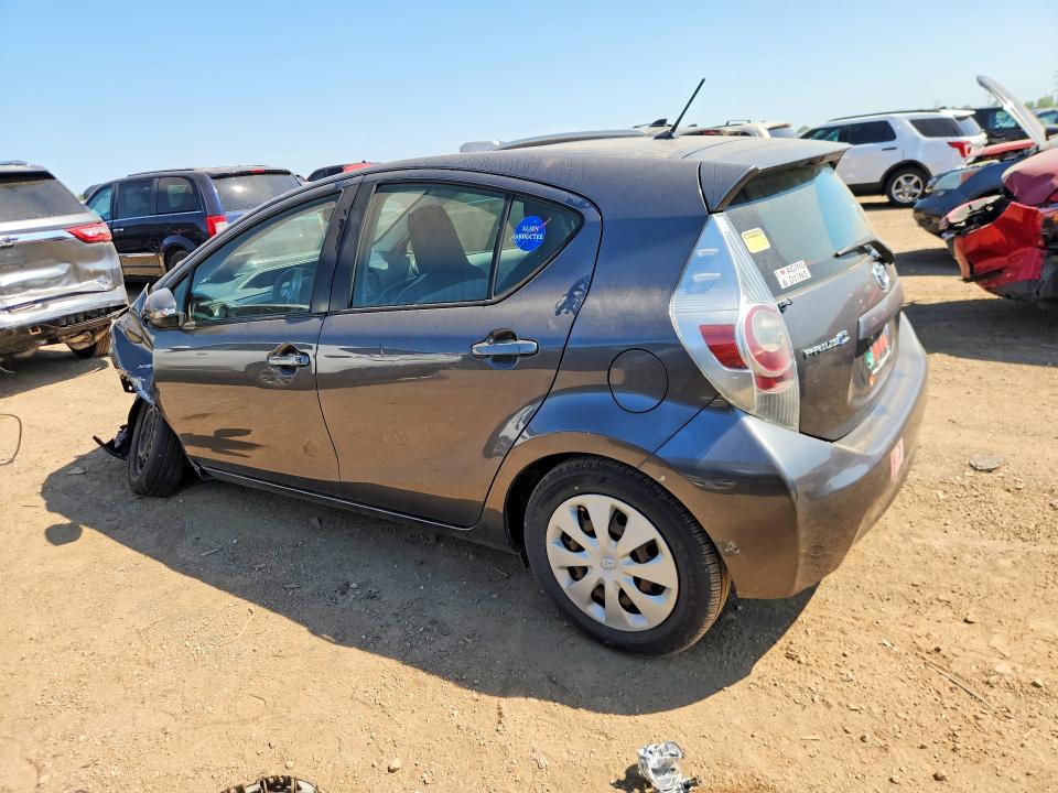 2013 Toyota Prius VIN JTDKDTB36D1050973 COPART salvage auction — FRONT END, Il - Salvage Certificate, sold $800 on 2026-07-07 (photo 2)