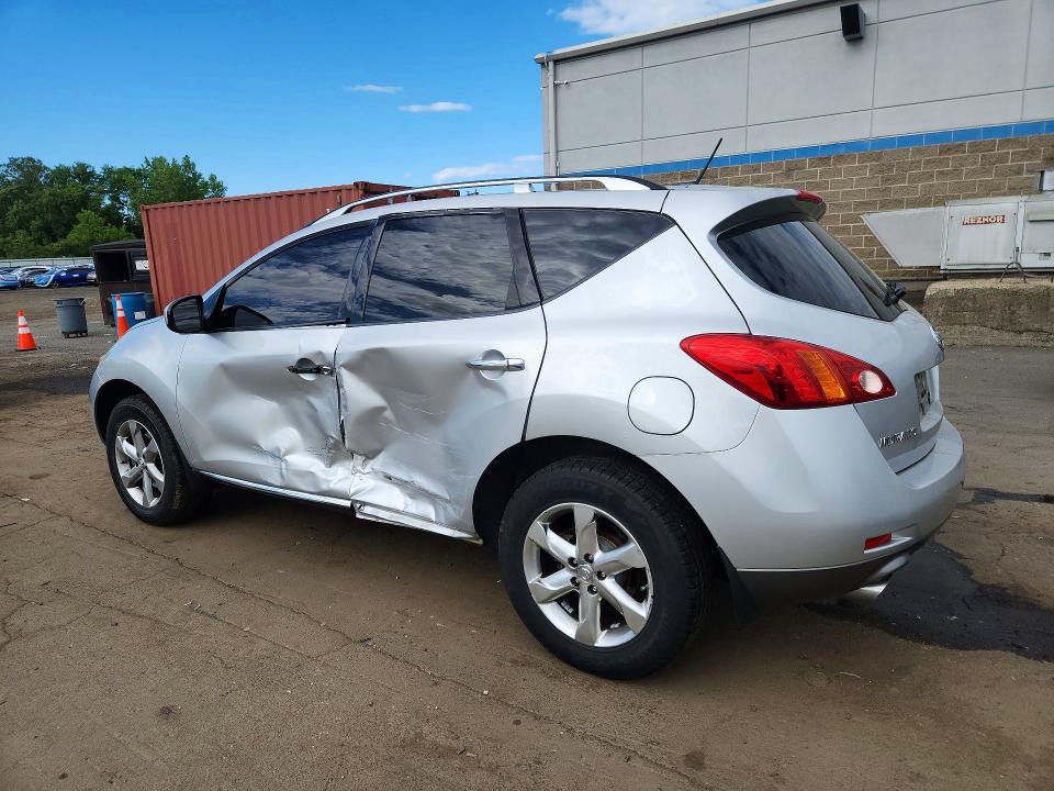 2009 Nissan Murano VIN JN8AZ18W99W210863 COPART salvage auction — SIDE, CT - CERT OF TITLE-SALVAGE, sold $475 on 2026-07-14 (photo 2)