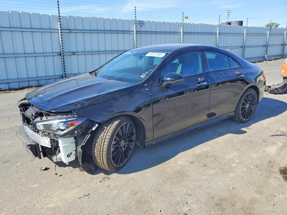 2023 Mercedes-benz Cla-klasse VIN W1K5J4GB6PN410824 COPART salvage auction — FRONT END, Ca - Salvage Certificate, sold $15,500 on 2026-07-07 (photo 1)
