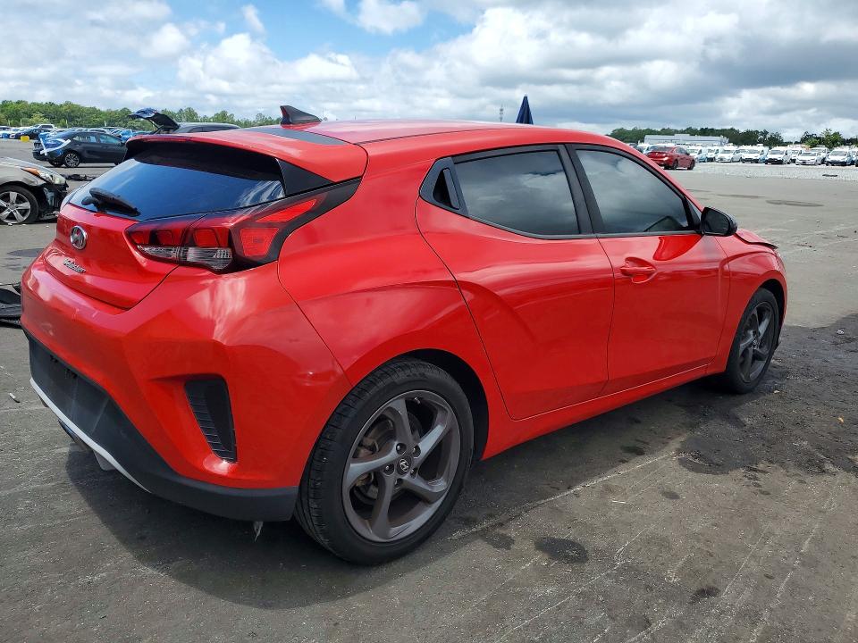 2019 Hyundai Veloster VIN KMHTG6AF6KU017391 COPART salvage auction — FRONT END, Fl - Certificate Of Destruction, sold $2,250 on 2026-07-20 (photo 3)