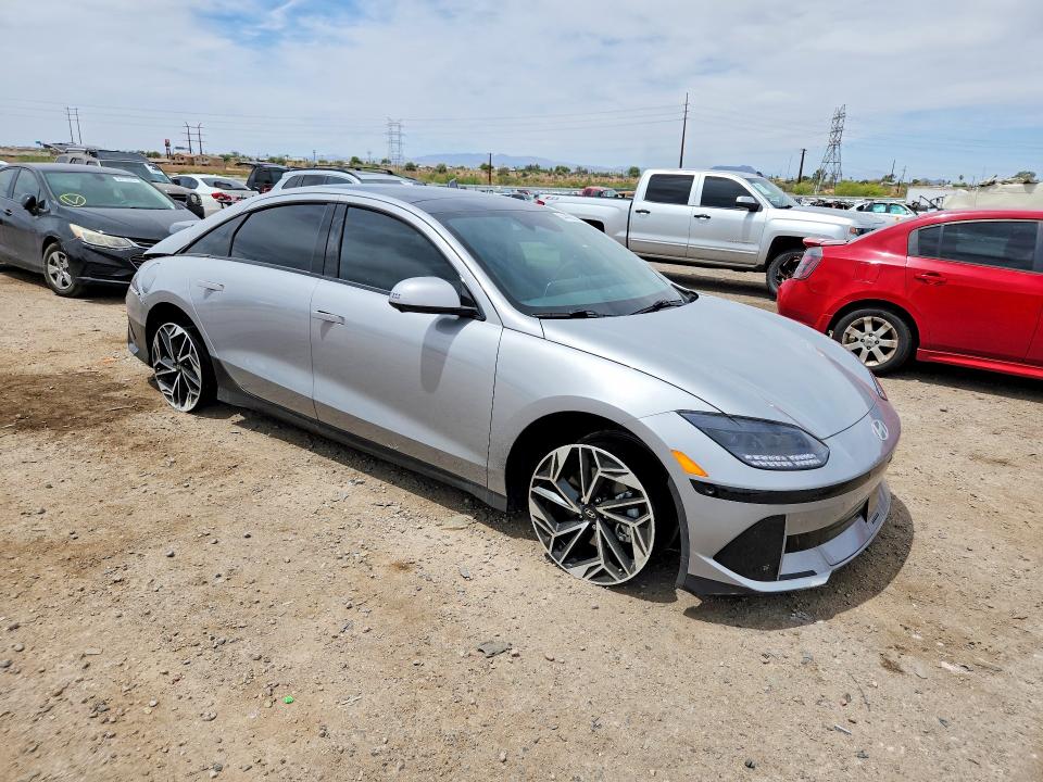 2023 Hyundai Ioniq 6 VIN KMHM54AAXPA022251 COPART salvage auction — REAR END, Id - Salvage Certificate Of Title, sold $175 on 2026-07-24 (photo 4)
