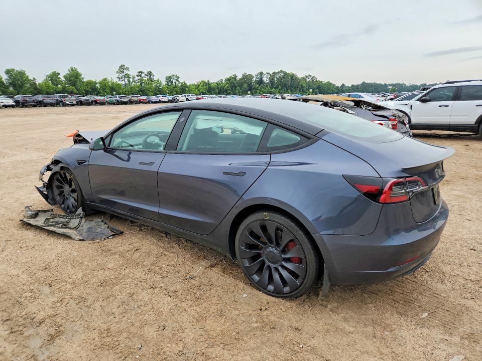 2023 Tesla VIN 5YJ3E1EC8PF509904 COPART salvage auction — FRONT END, Tx - Salvage Vehicle Title, sold $2,700 on 2026-07-24 (photo 2)