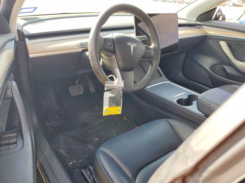 2023 Tesla VIN 5YJ3E1EA7PF672168 COPART salvage auction — FRONT END, Tx - Salvage Vehicle Title, sold $6,100 on 2026-07-07 (photo 8)