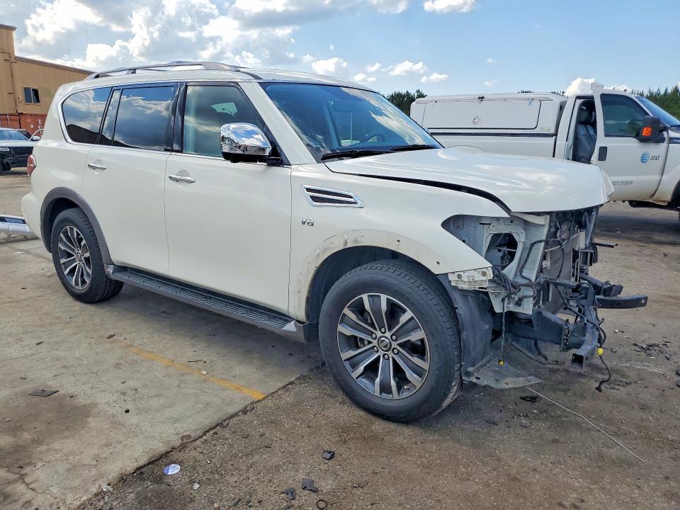 2018 Nissan Armada VIN JN8AY2NDXJ9056162 COPART salvage auction — FRONT END, Sc - Cert Of Title-Salvage, sold $5,500 on 2026-07-03 (photo 4)