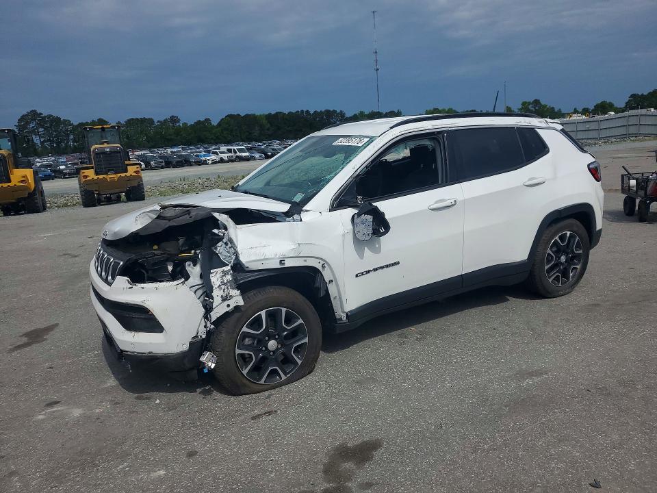 2022 Jeep VIN 3C4NJCBB7NT139586 COPART salvage auction — SIDE, NC - SALVAGE CERTIFICATE OF TITLE, sold $2,350 on 2026-07-02 (photo 1)