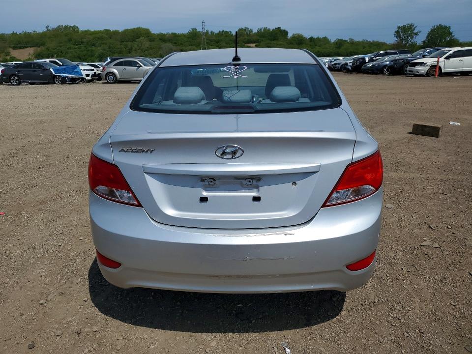 2016 Hyundai Accent VIN KMHCT4AE8GU988858 COPART salvage auction — HAIL, Il - Salvage Certificate, sold $675 on 2026-07-15 (photo 6)