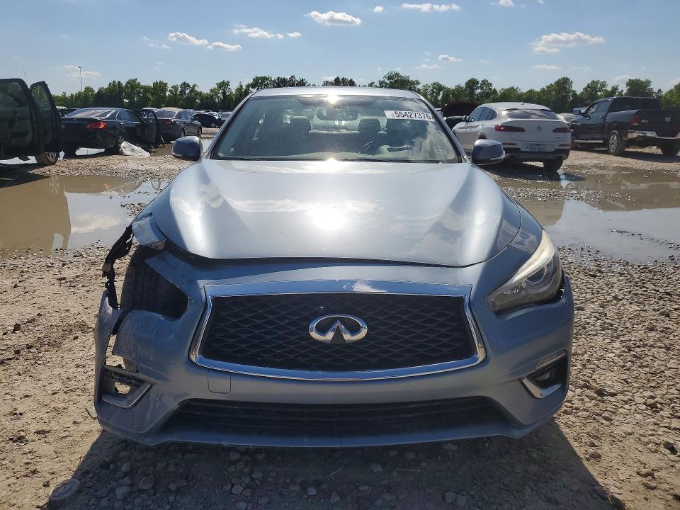 2018 Infiniti Q50 VIN JN1EV7AP2JM364350 COPART salvage auction — FRONT END, Tx - Salvage Vehicle Title, sold $2,850 on 2026-07-31 (photo 5)