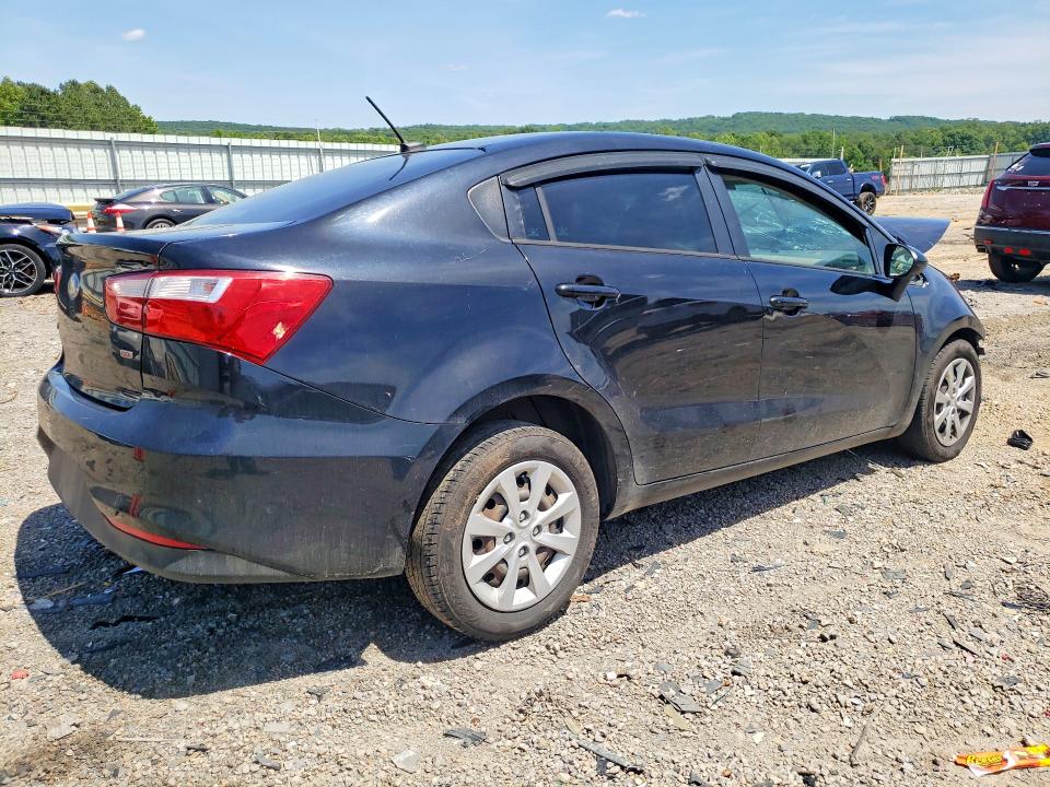 2016 Kia Rio VIN KNADM4A3XG6536013 COPART salvage auction — FRONT END, Va - Cert Of Title - Salvage, sold $250 on 2026-07-24 (photo 3)