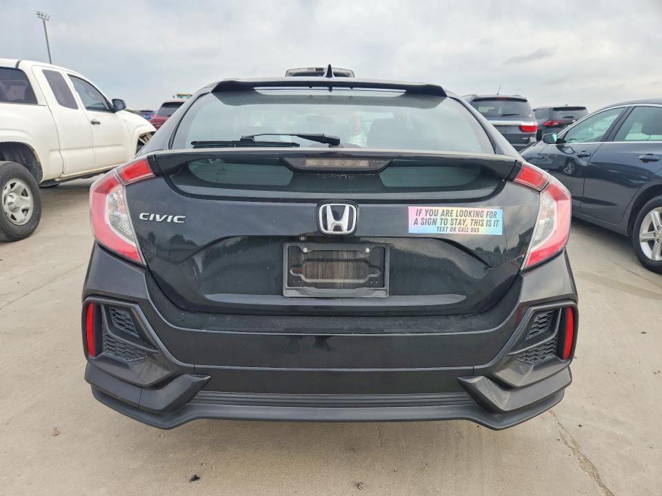 2020 Honda Civic VIN SHHFK7H67LU417187 COPART salvage auction — HAIL, Tx - Certificate Of Title, sold $9,500 on 2026-07-16 (photo 6)