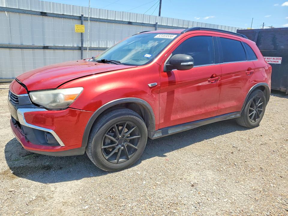 2016 Mitsubishi Outlander sport VIN JA4AP4AW5GZ027513 COPART salvage auction — FRONT END, Tx - Salvage Vehicle Title, sold $1,800 on 2026-07-08 (photo 1)