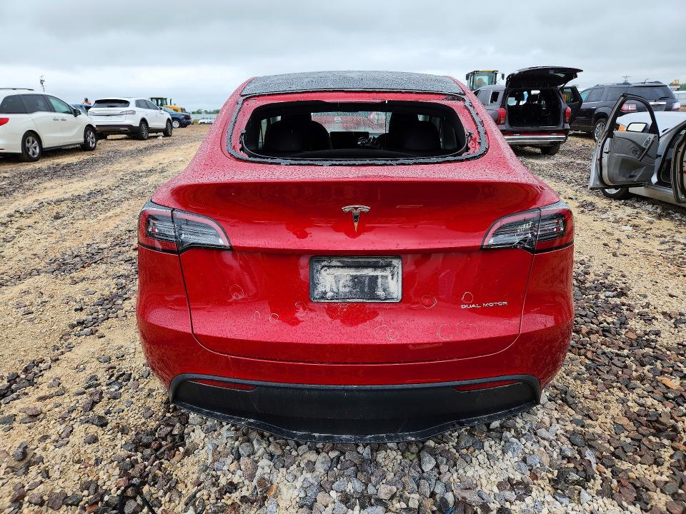 2023 Tesla VIN 7SAYGDEE3PA079797 COPART salvage auction — HAIL, Mo - Salvage Certificate Of Title, sold $17,100 on 2026-07-27 (photo 6)