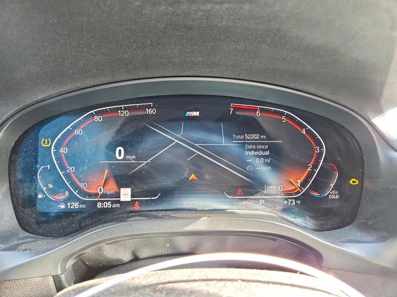 2022 BMW X4 VIN 5UX33DT06N9M06616 COPART salvage auction — FRONT END, Wv - Salvage Certificate, sold $7,500 on 2026-07-22 (photo 9)