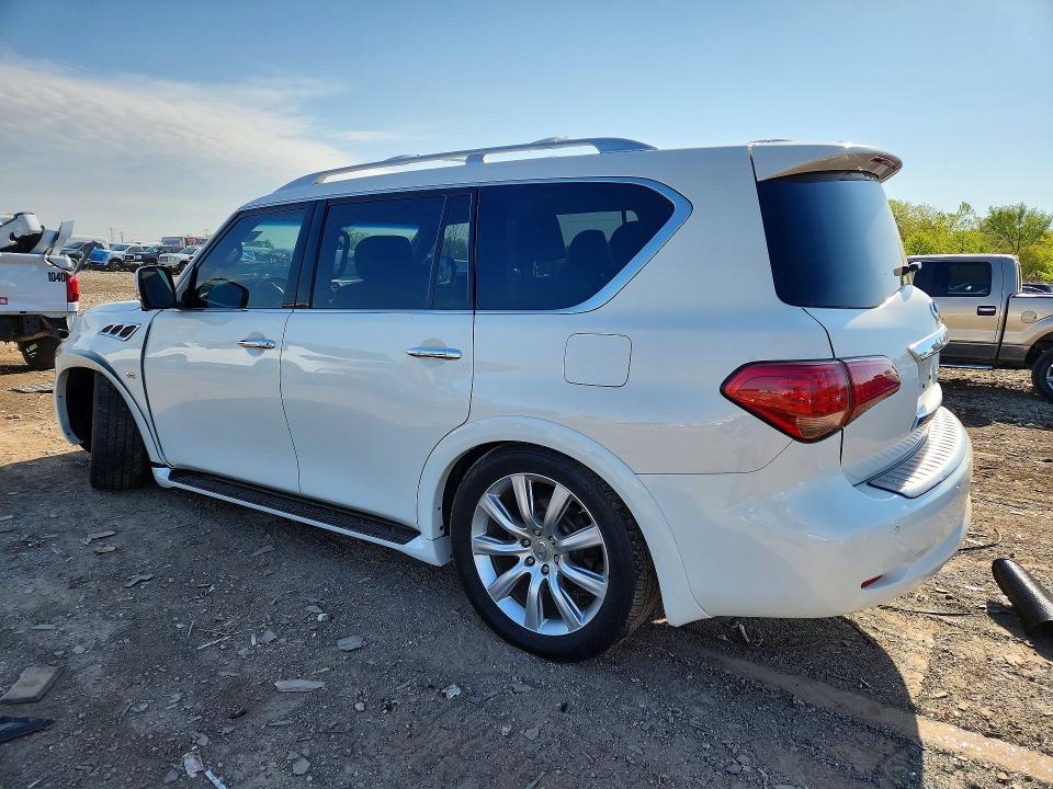 2014 Infiniti Qx80 VIN JN8AZ2NC2E9352948 COPART salvage auction — FRONT END, Il - Salvage Certificate, sold $4,600 on 2026-07-08 (photo 2)