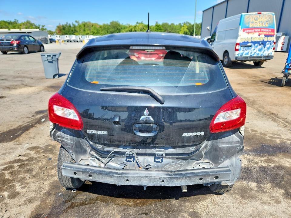 2019 Mitsubishi Mirage VIN ML32A3HJ6KH016361 COPART salvage auction — REAR END, FL, sold $2,200 on 2026-07-15 (photo 6)
