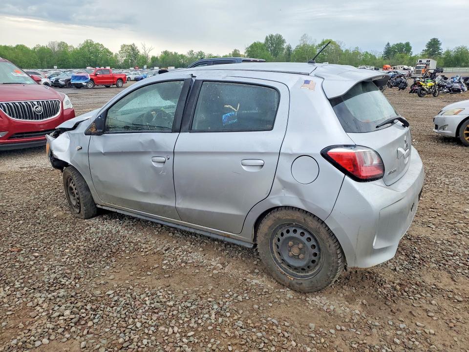 2021 Mitsubishi Mirage VIN ML32AUHJ5MH009393 COPART salvage auction — FRONT END, Ny - Mv-907A Salvage Certificate, sold $575 on 2026-07-08 (photo 2)