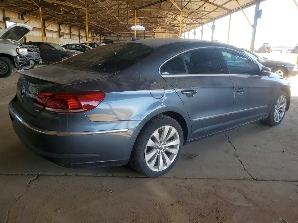 2013 Volkswagen Cc VIN WVWBP7AN6DE565773 COPART salvage auction — FRONT END, Az - Certificate Of Title, sold $675 on 2026-07-13 (photo 3)