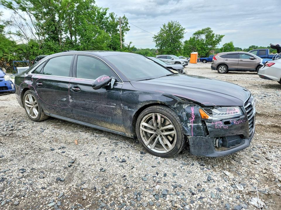 2016 Audi A8 VIN WAU43AFD6GN010115 COPART salvage auction — SIDE, Md - Cert Of Salvage > 75% Damage, sold $3,150 on 2026-07-19 (photo 4)