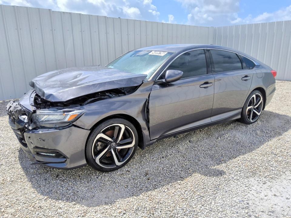 2018 Honda Accord VIN 1HGCV1F35JA259148 COPART salvage auction — FRONT END, Fl - Certificate Of Title, sold $2,300 on 2026-07-02 (photo 1)