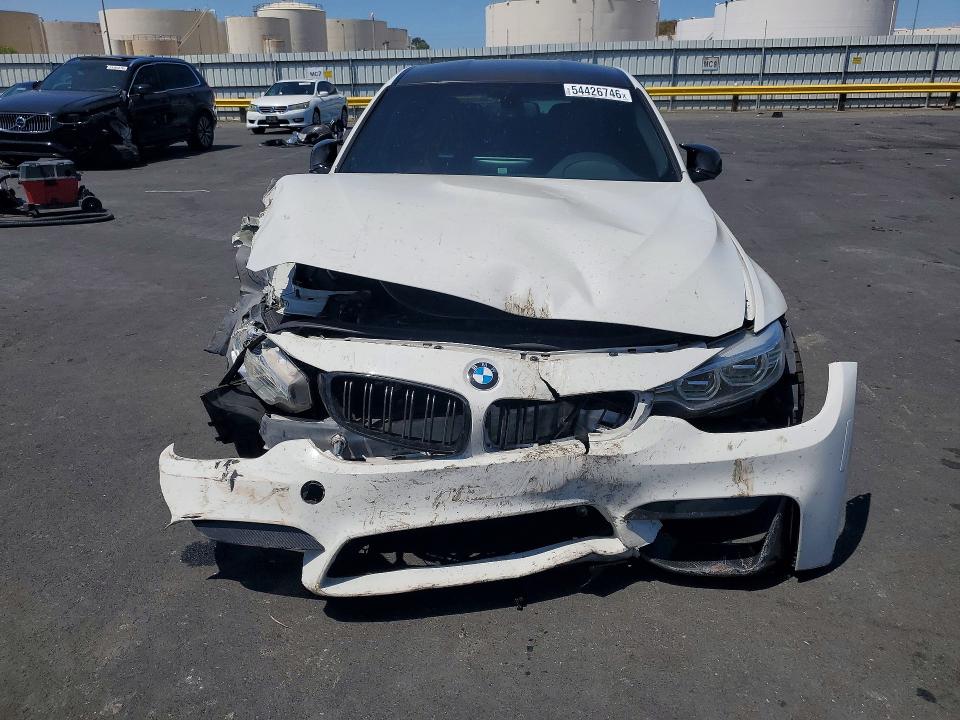2015 BMW M3 VIN WBS3C9C54FJ276340 COPART salvage auction — FRONT END, Ca - Salvage Certificate, sold $13,100 on 2026-07-27 (photo 5)