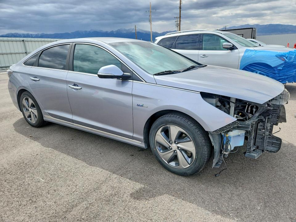 2017 Hyundai Sonata VIN KMHE14L26HA045114 COPART salvage auction — FRONT END, UT - SALVAGE CERTIFICATE, sold $1,800 on 2026-07-17 (photo 4)