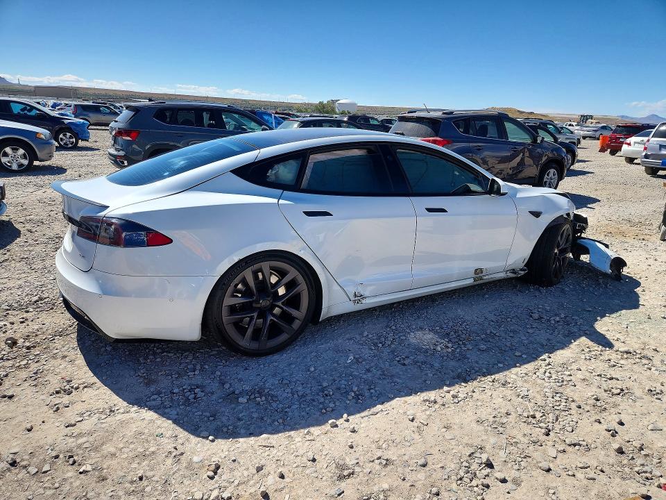 2021 Tesla Model s VIN 5YJSA1E68MF431914 COPART salvage auction — FRONT END, UT - SALVAGE CERTIFICATE, sold $16,300 on 2026-07-24 (photo 3)