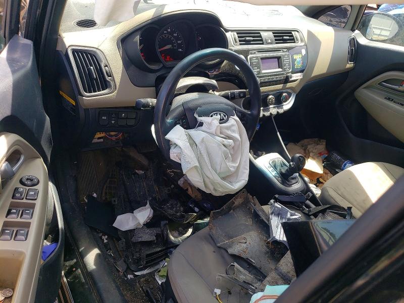 2016 Kia Rio VIN KNADM4A3XG6536013 COPART salvage auction — FRONT END, Va - Cert Of Title - Salvage, sold $250 on 2026-07-24 (photo 8)