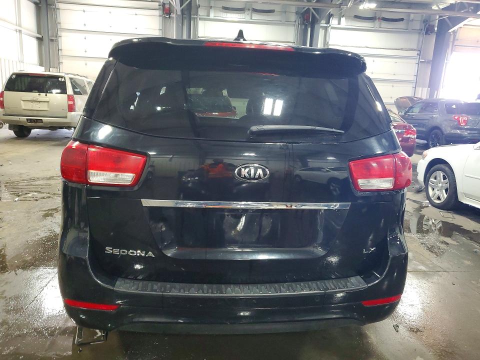 2016 Kia SEDONA VIN KNDMB5C1XG6099141 COPART salvage auction — HAIL, Mn - Cert Of Title-Salvage, sold $2,500 on 2026-07-02 (photo 6)