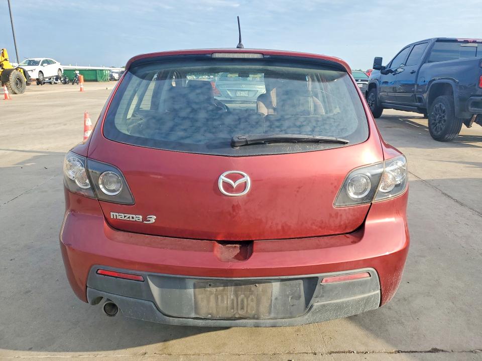 2009 Mazda 3 VIN JM1BK344X91191323 COPART salvage auction — FRONT END, Tx - Salvage Vehicle Title, sold $425 on 2026-07-23 (photo 6)