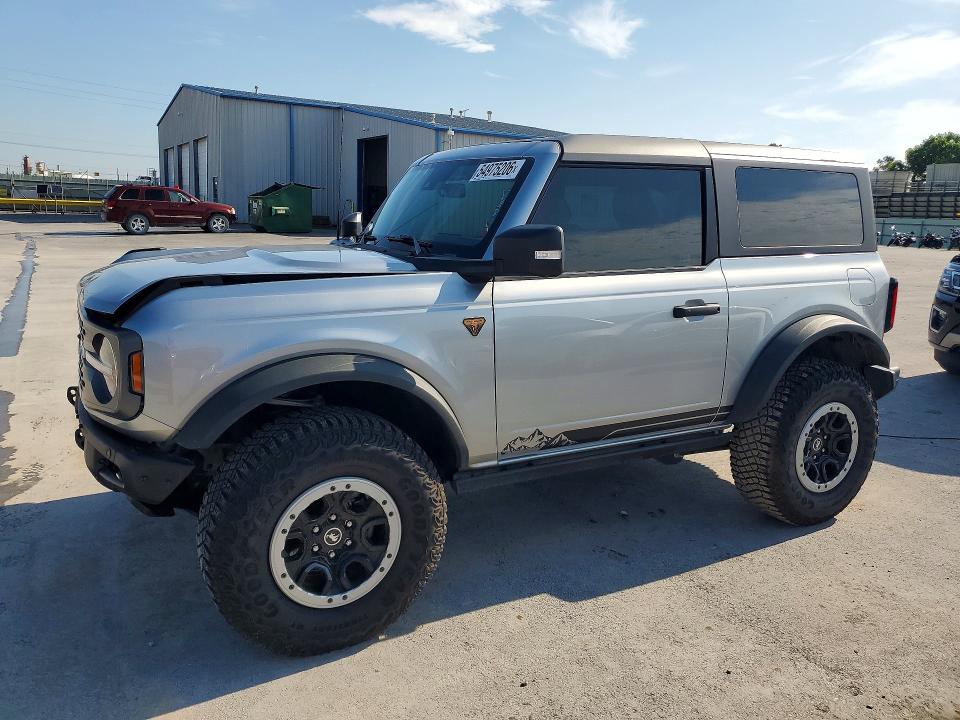 2023 Ford Bronco VIN 1FMDE5CP3PLB45188 COPART salvage auction — FRONT END, OK - CERT OF TITLE-SALVAGE, sold $12,200 on 2026-07-29 (photo 1)