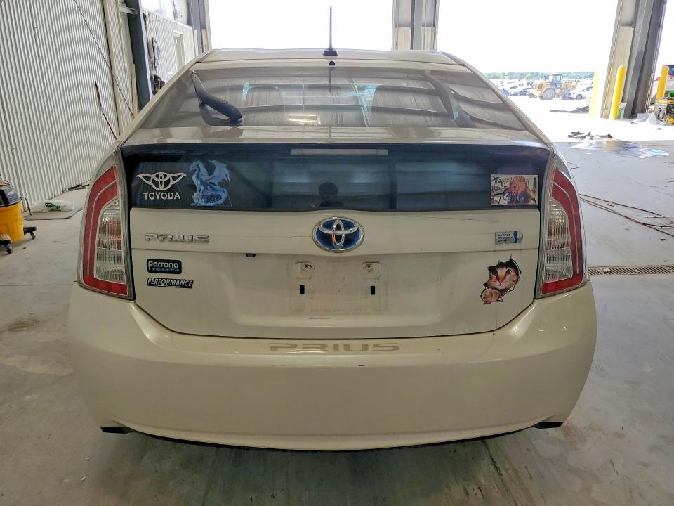 2013 Toyota Prius VIN JTDKN3DU9D5597506 COPART salvage auction — HAIL, Ne - Certificate Of Title, sold $3,050 on 2026-07-07 (photo 6)