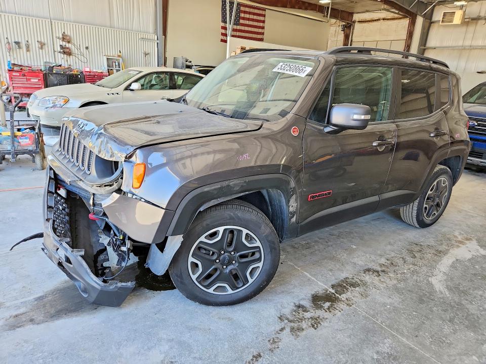 2017 Jeep Renegade VIN ZACCJBCB2HPG11284 COPART salvage auction — FRONT END, Ne - Cert Of Title-Salvage, sold $625 on 2026-08-18 (photo 1)