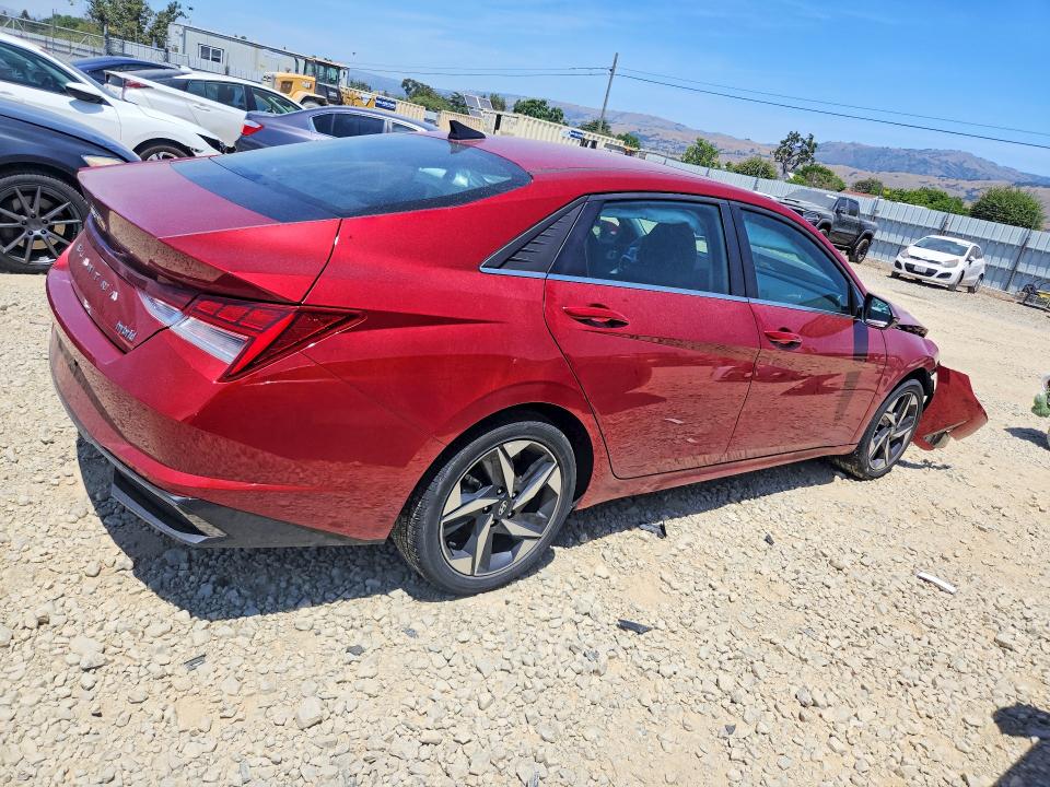 2023 Hyundai Elantra VIN KMHLN4AJ5PU092167 COPART salvage auction — FRONT END, CA - SALVAGE CERTIFICATE, sold $3,350 on 2026-07-14 (photo 3)